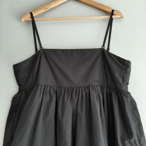 ASOS Empire Waist Ruffle Mini Dress Back Bow Tie Sz 10 - Picture 3 of 9